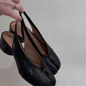 Tabi Black Women's Slingback Heels